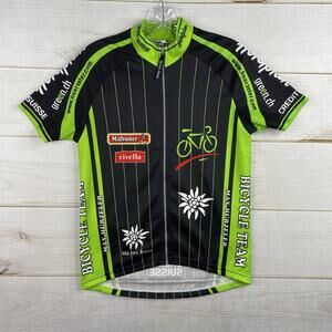 Vintage Michel Jordi Max Hurzeler Swiss Cycling Jacket Men's Size S Short Sleeve